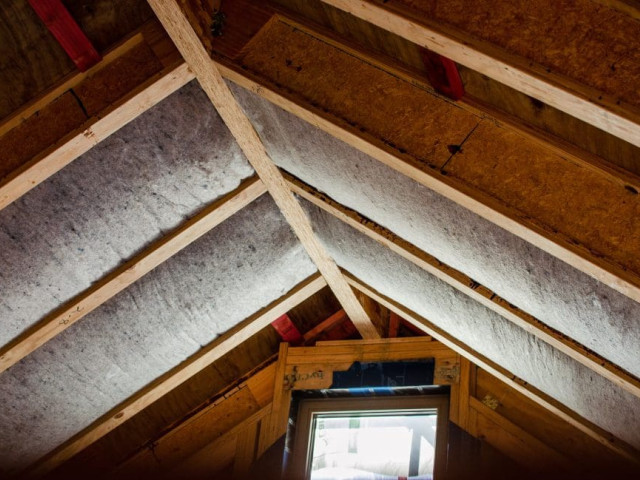 Wool Skillion Roof Ceiling Insulation