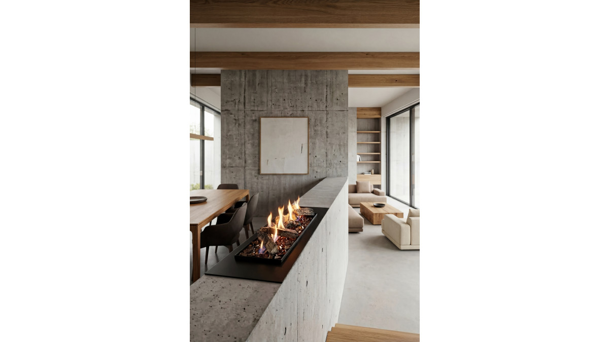 Decoflame LogicWood Linear burner 08