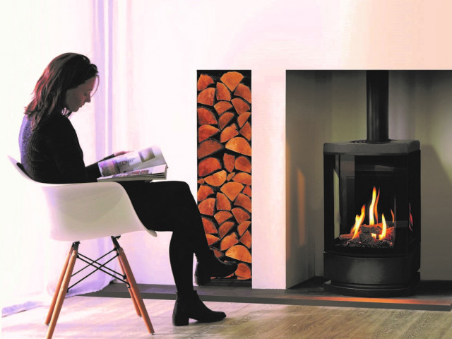 Gazco Loft 3-Sided Freestanding Gas Fire