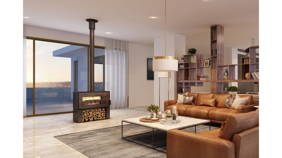 Visionline Taurus Double Sided Fireplace 