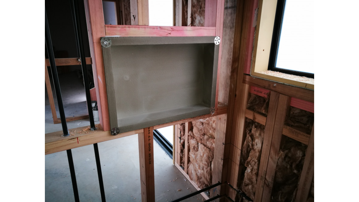 Aquamox Wall insert in framing