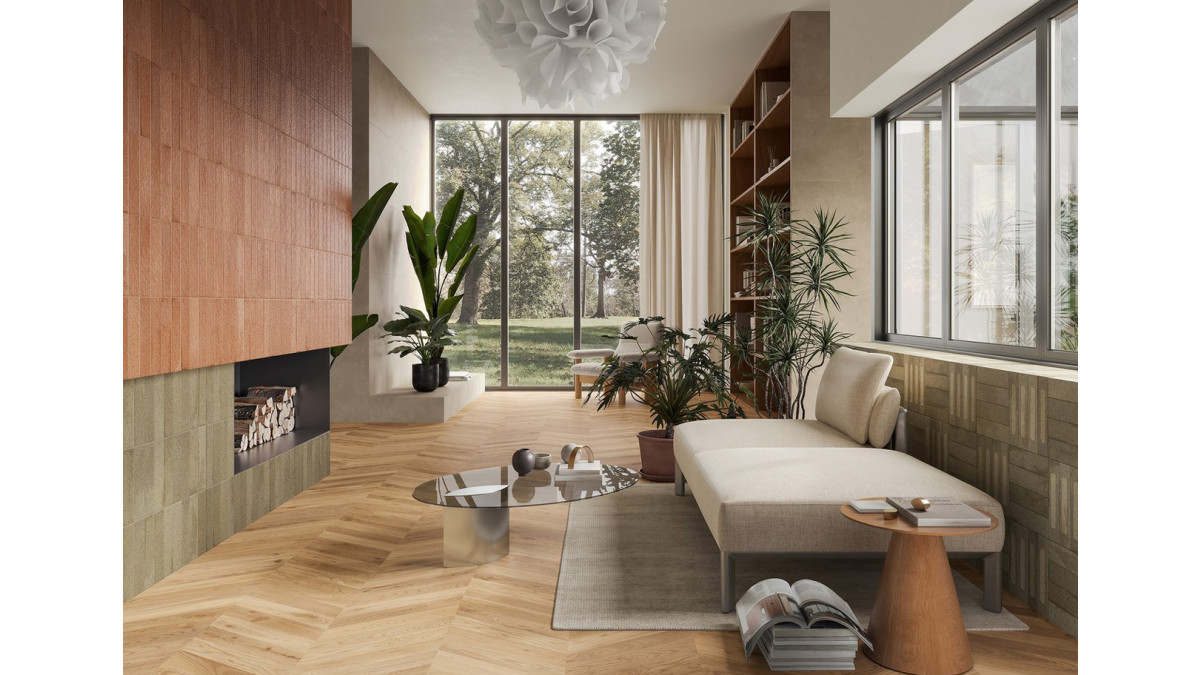 Fornace rosso and verde living area