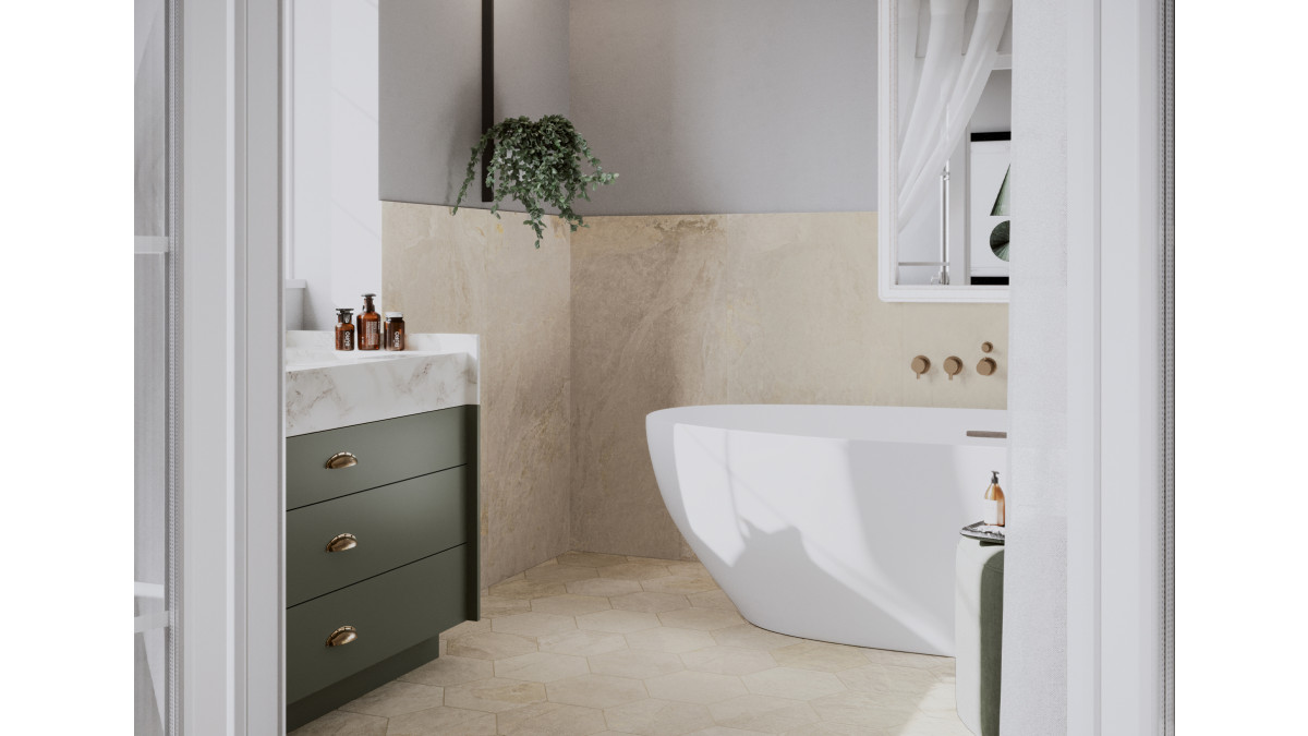 EBOSS ISLA CANYON IVORY AMBIENT BATHROOM