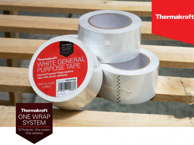 Thermakraft White General Purpose Tape