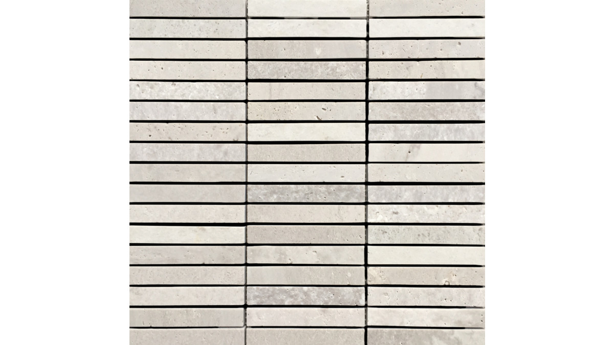 Classic Travertine Grey Fingers 15x98mm