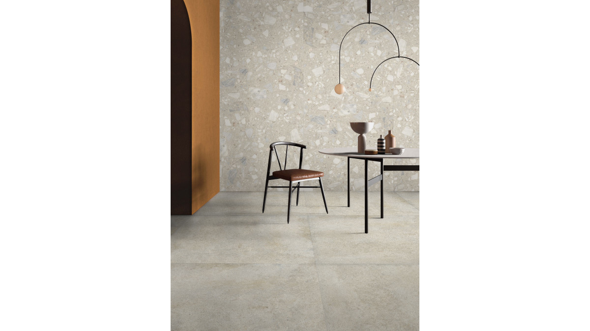 LIVING MORPHIC BOLD IVORY 120x280 e PAV CORE IVORY 120x120