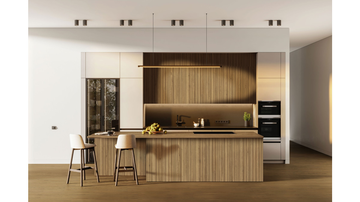 woodwise fluted 60x120 kitchen e auburn 20x120