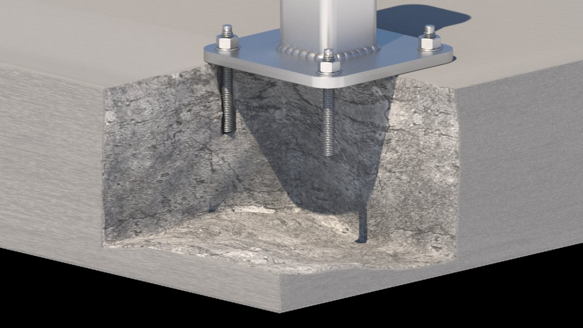 TUFF POST CONCRETE CUTAWAY