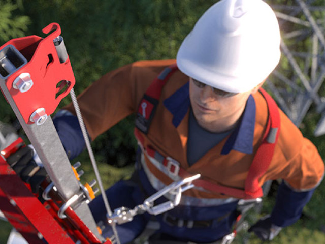 Vertical Lifeline for Ladders
