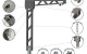 Braceless Davit components