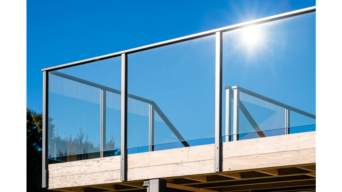 unex siena framed glass balustrade