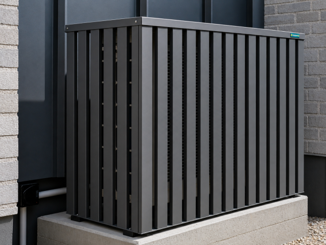 Aluminium Heat Pump Covers — ScreenPro