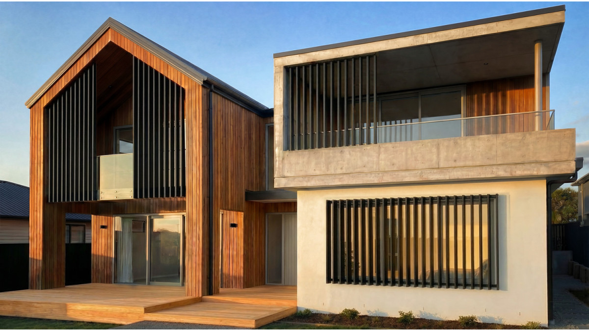portiqo batten screens on residential house