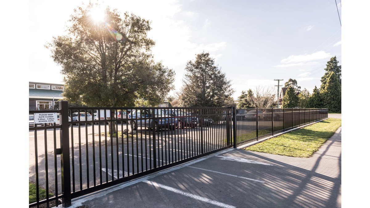 4 1.5m Assure HD fence and sliding vehicle gate installed at Darfield High School