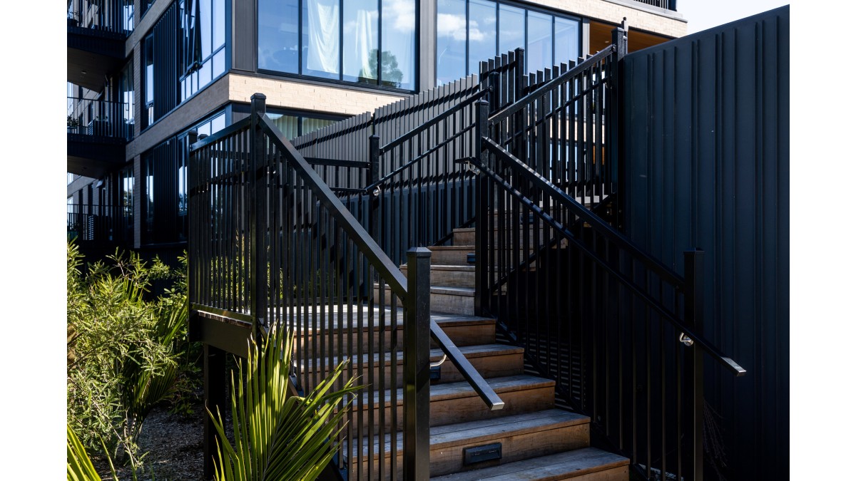 4a 1.2m Maximus Stair Balustrade Ovation Apartments Auckland