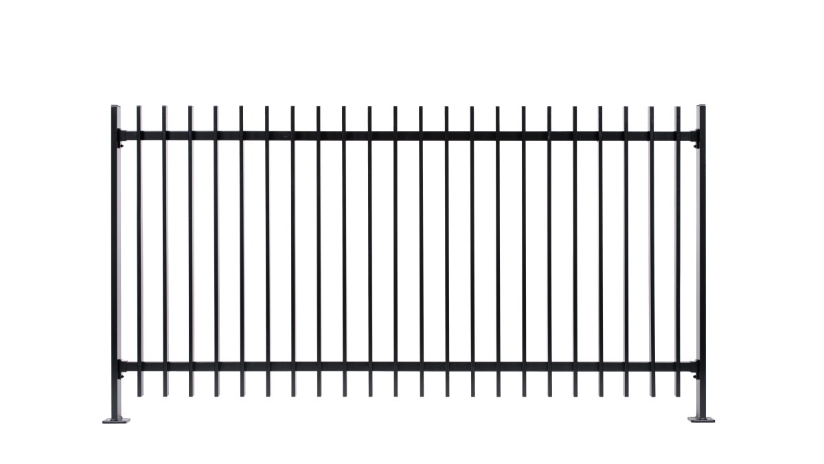10 1.2m Paladin fence panel with matching fin posts
