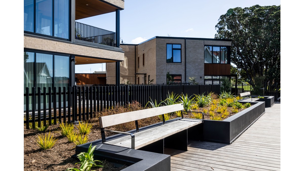 a3 Custom height Paladin fence installed at Ovation Apartments Auckland