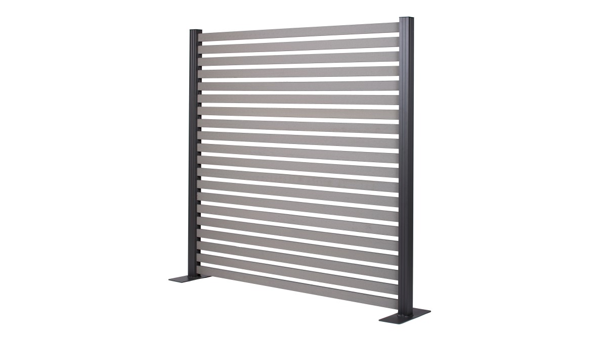 13a StabiFence Full Slat Grey 1 v3.8 x 1.6m Panel