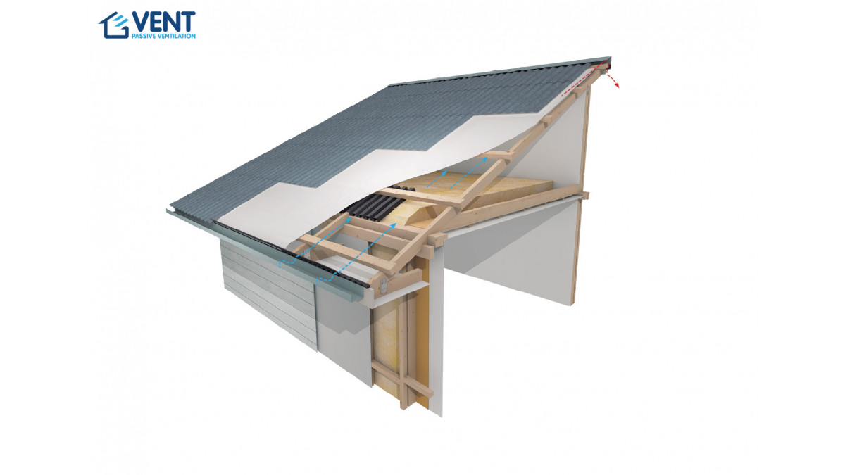 VENT mono pitch cold roof 15 30deg