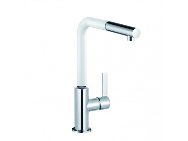L-ine S Pullout Sink Mixer White & Chrome