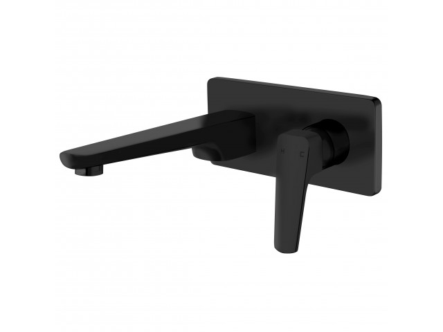 Eclipse Wall Mounted Basin Mixer Matte Black