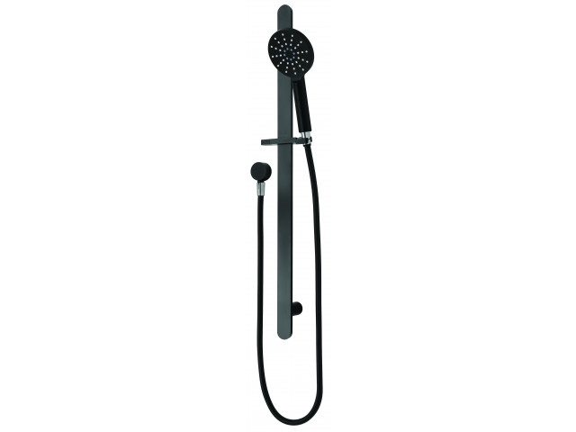 Eclipse Round 3 Function Slide Shower Matte Black