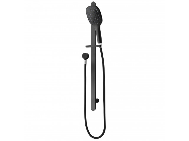 Eclipse Square 1 Function Slide Shower Matte Black