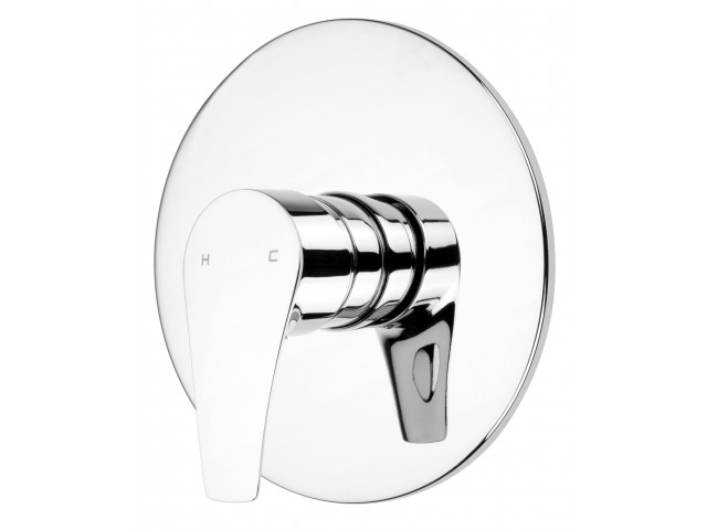 EcoMix Vortex Shower Mixer with Jumbo Faceplate Chrome