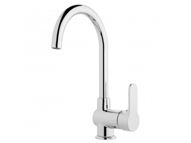 Voda High Rise Gooseneck Sink Mixer Chrome