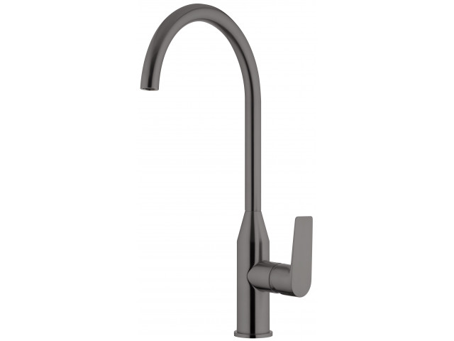 Olympia Gooseneck Sink Mixer Brushed Gunmetal