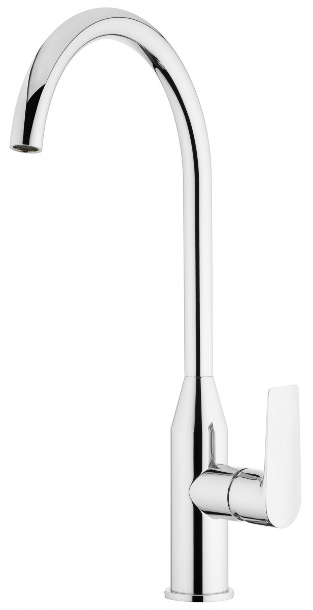 Olympia Gooseneck Sink Mixer Chrome by Voda Plumbingware EBOSS