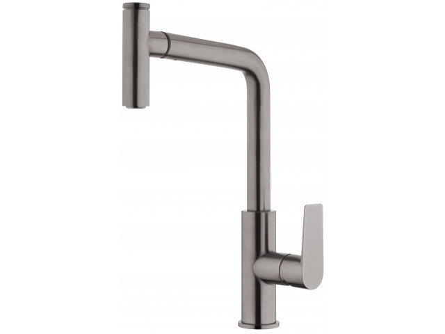 Olympia High Rise Pullout Sink Mixer Brushed Gunmetal