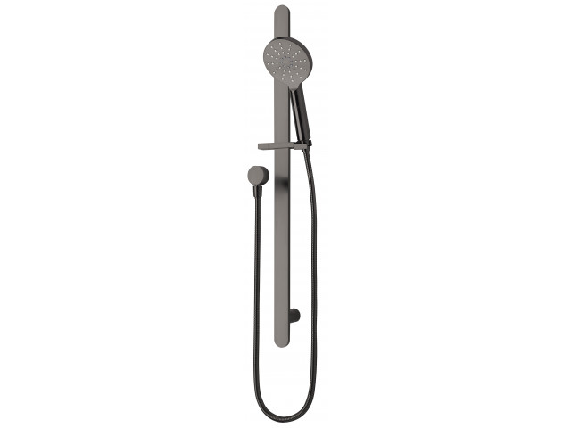 Olympia Round 3 Function Slide Shower Brushed Gunmetal