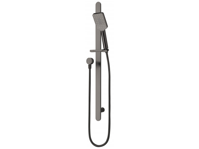 Olympia Square 3 Function Slide Shower Brushed Gunmetal