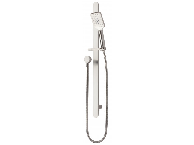 Olympia Square 3 Function Slide Shower Brushed Nickel