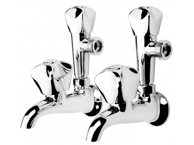 Proline Laundry Taps Combo Chrome