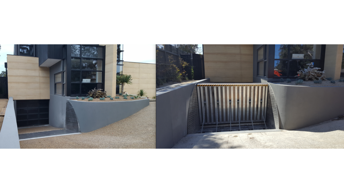 Tilting barrier down vs up