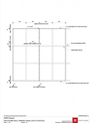 1A KB Wall Framing fixing Layout untiled v1