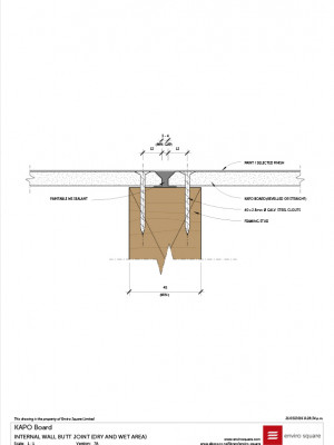 7A KB Internal Wall Butt Joint Dry and Wet Area v1