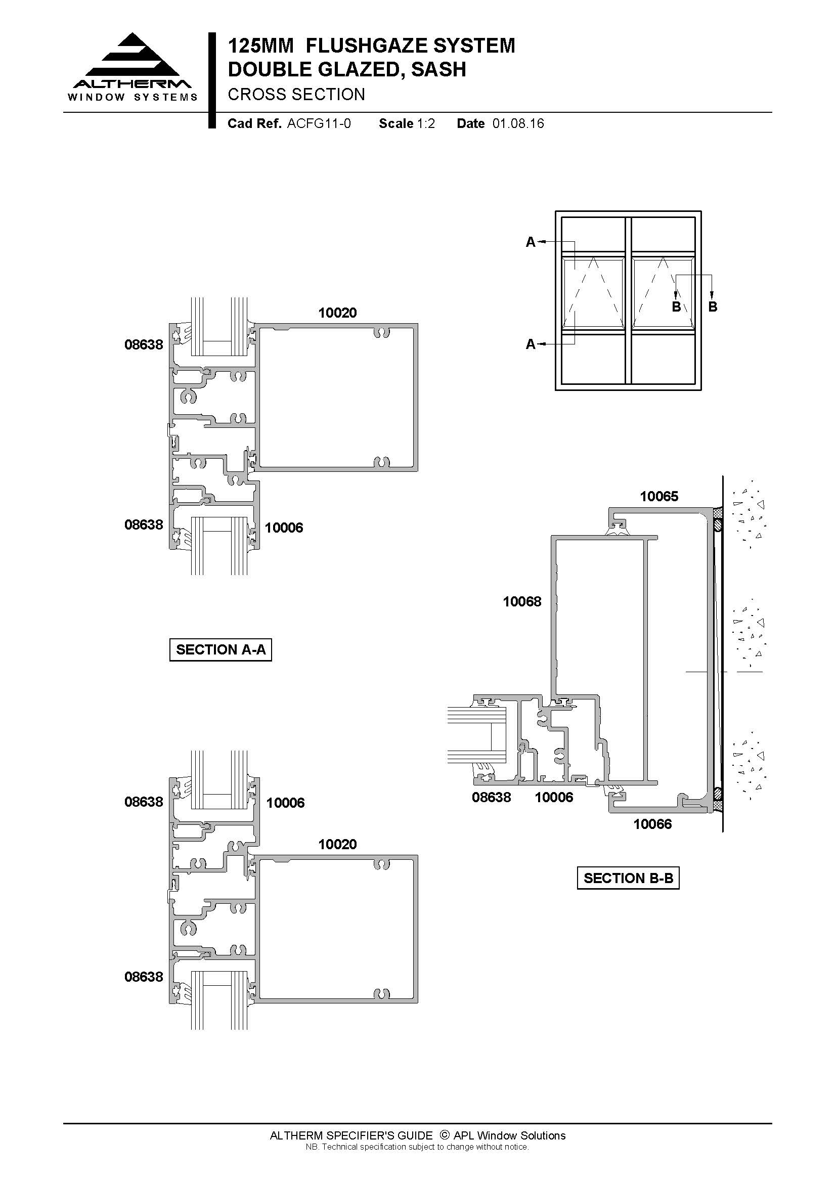 Drawings for Commercial 100mm, 125mm & 150mm Flushglaze System by ...