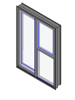 hinged door with sidelight open in