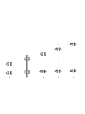 Detail Connection Steel Tube HST Standard Cleat with Bolts Side