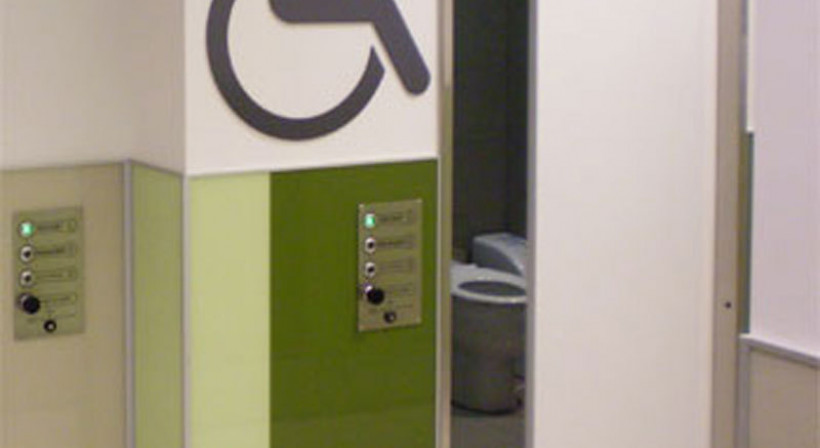 Automated Cavity Sliding Door Systems for Commercial Bathrooms