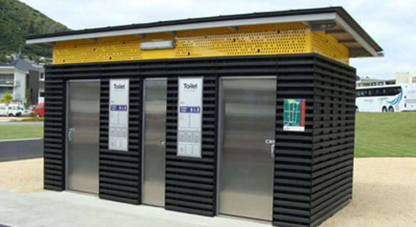 Programmable Cavity Sliders in Exeloo Toilets