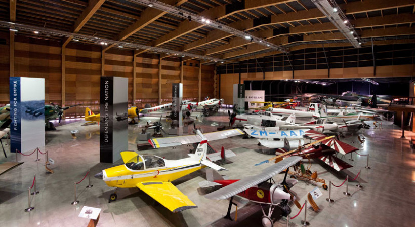 Décortech Panels at MOTAT Aviation Hall Meet Aesthetic, Acoustic, Fire + Air Flow Requirements