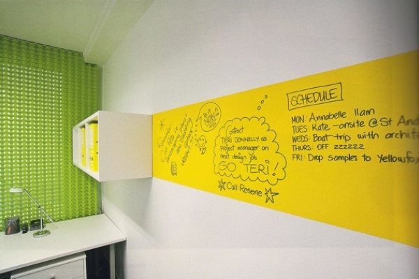 Make the Most of Office Wall Space with Resene Write-on Wall Paint
