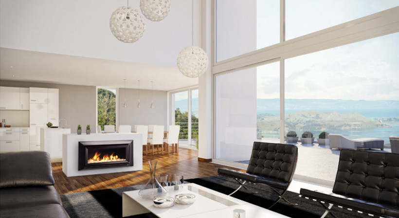 Escea's High Efficiency, High Output DL850 Gas Fireplace