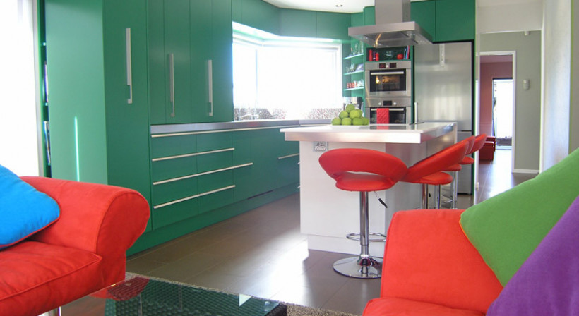 Bold Kitchen Takes Resene Total Colour Residential Interior Colour Maestro Award