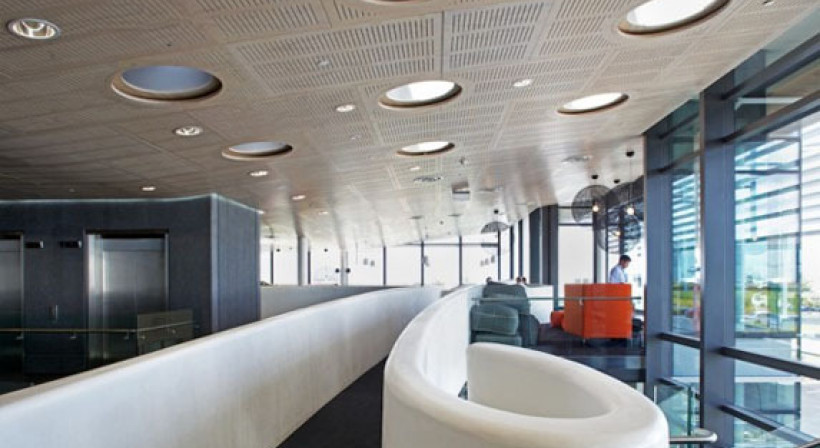 Decortech Ceiling Panels for Quad 5 Atrium
