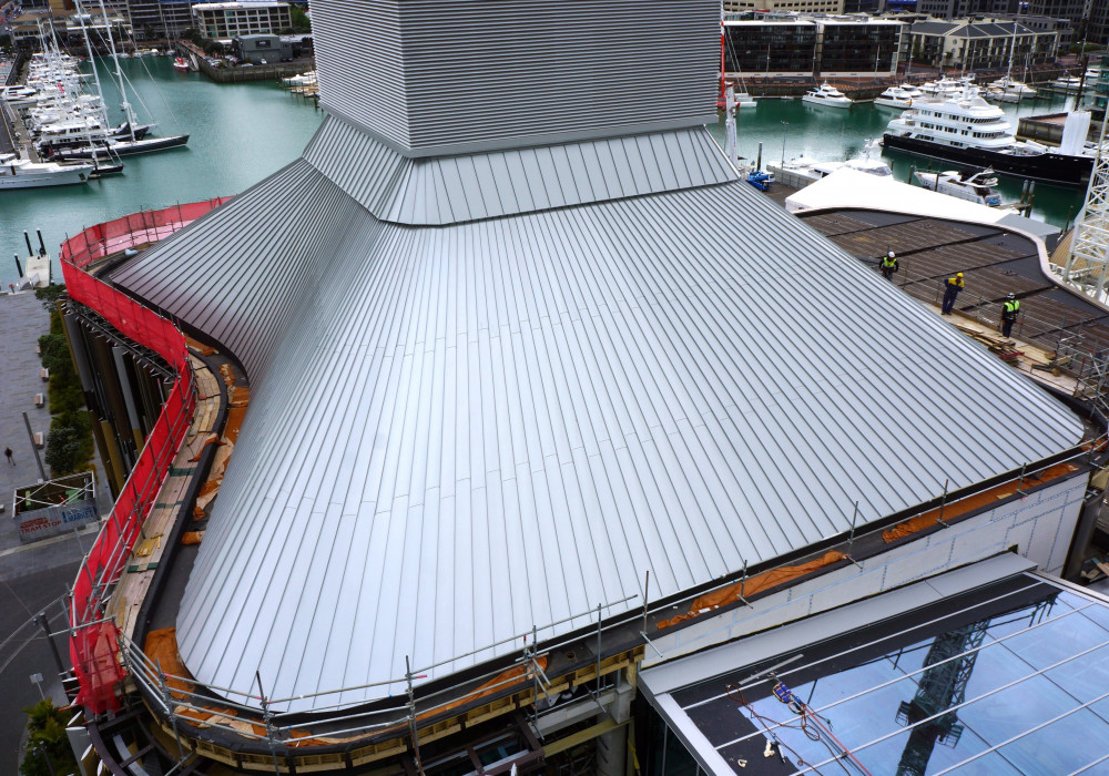 Architectural Metalformers Constructs a Conical Shaped Roof for ASB Head Office 